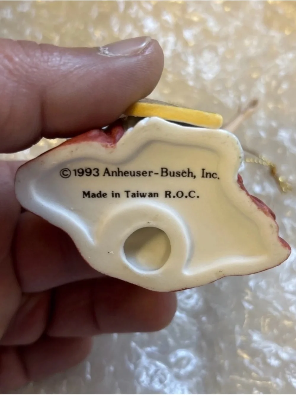 1993 Anheuser Busch Budweiser Lady Christmas Ornament Vintage New With Box